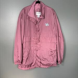 Stonybrook Vintage 1980's Grandmacore Embroidered Pink Jacket - Size Medium